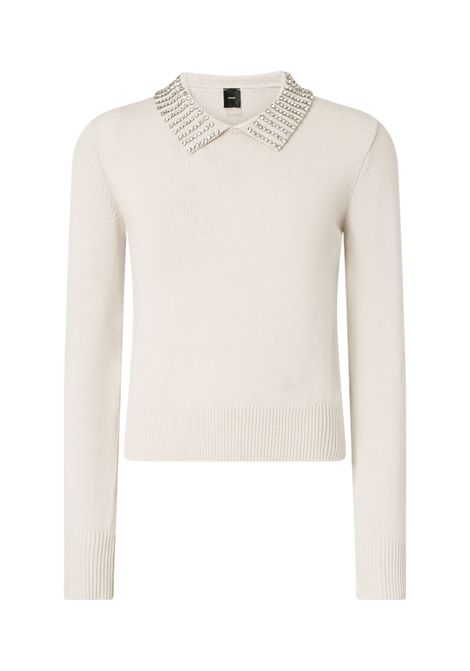 Collar jumper with rhinestones PINKO | sweaters | 105530 A2S4I23